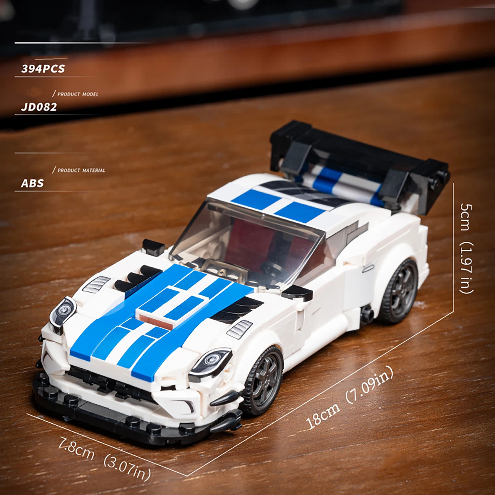 Assemblaggio di auto d'epoca Piccoli blocchi di costruzione Serie famosa Ragazzi Auto da corsa fai da te Veicolo da collezione MOC Mattoni Giocattoli Regali di festa