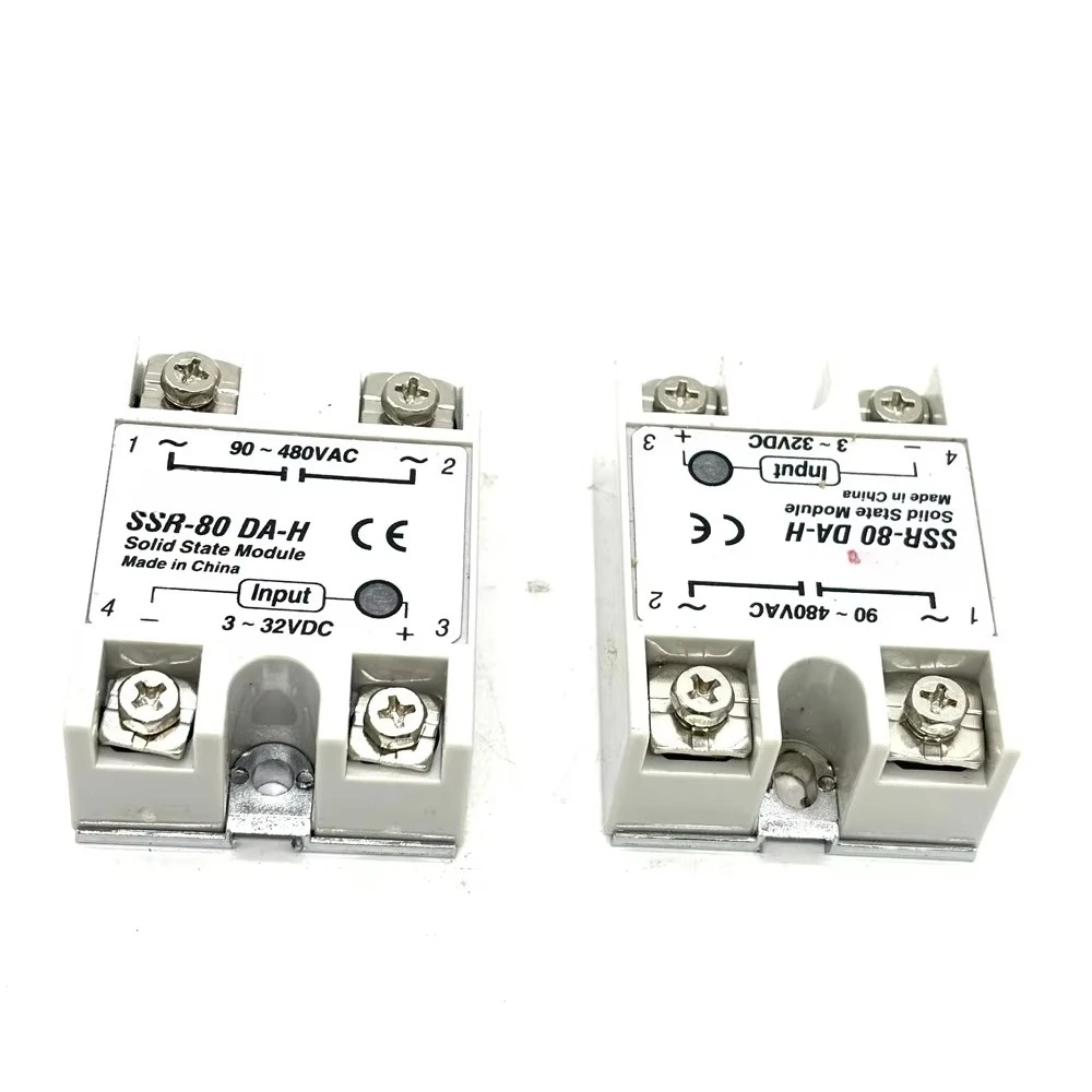 

Single Phase Solid State Relay Module SSR-80 DA-H 90-480vac Input 3-32VDC 80A Cheap Chinese Products