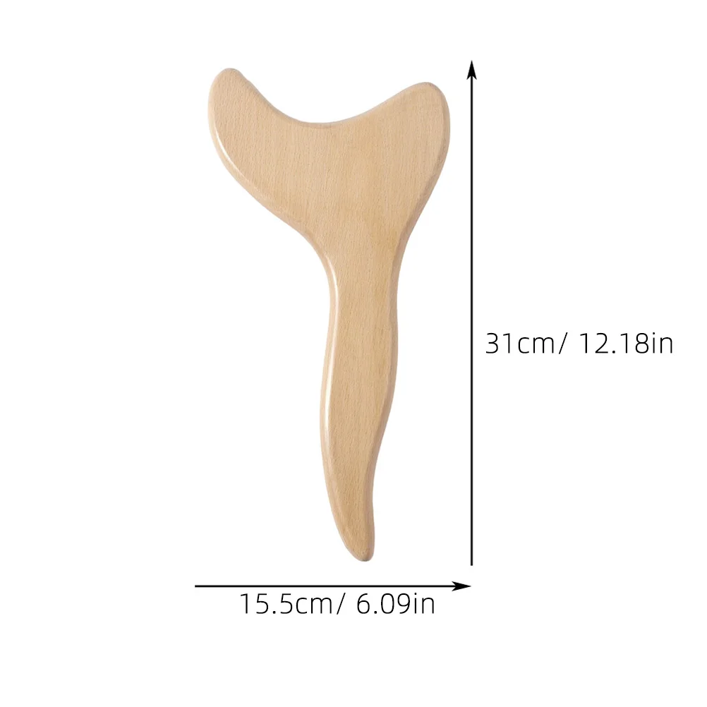 

Beech Gua Sha Board Durable Lightweight Massage Tool Relieves Tension Heals Damage Increases Flow Travel Friendly