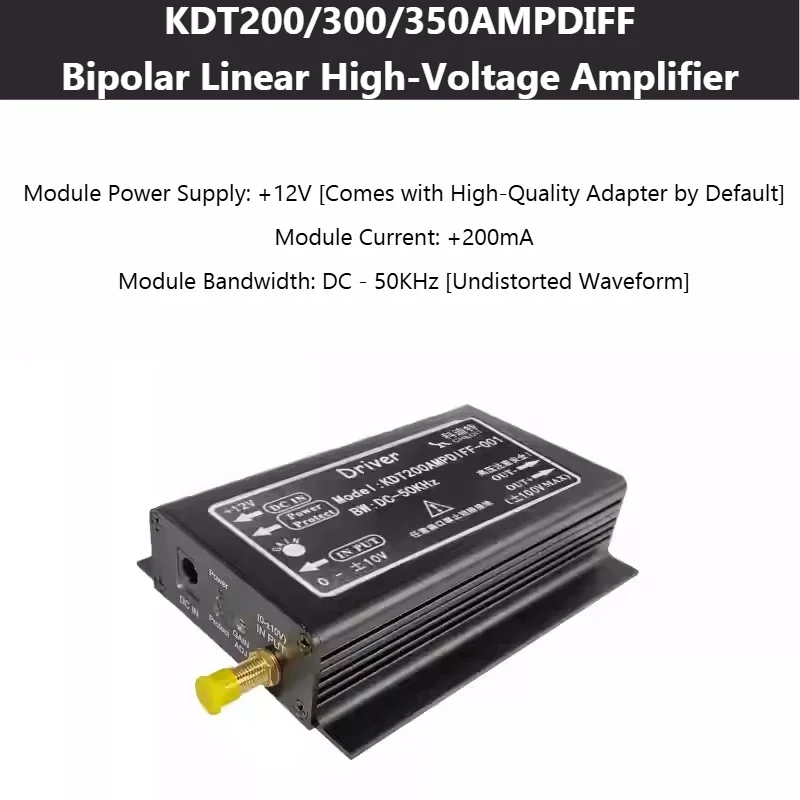 ToPESsKDT200AMPDIFF Piezoelectric Ceramic PZT Drive Controller Module Bipolar 350V Output Operational Amplifier Arbitrary Wave 1