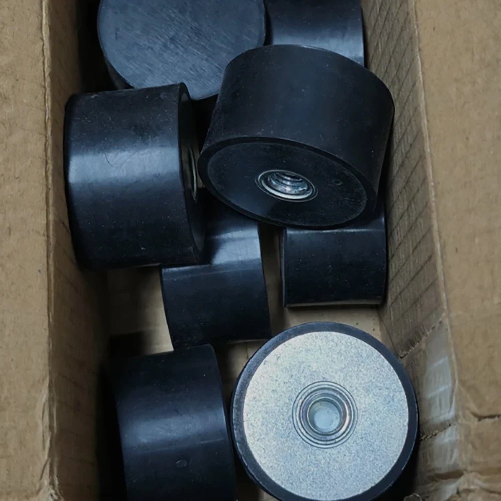 1Pcs DE-Type Shock Absorbers M12 M16 M20 Single Head Internal Thread Crash Pad Rubber Anti Vibration Silent Dia 50mm-150mm