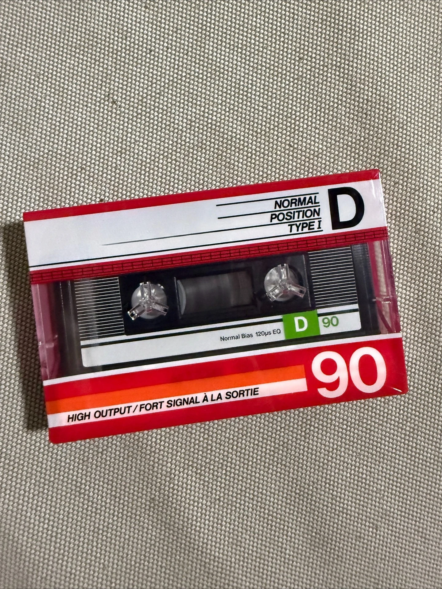 

New and unopened blank tape for TDK D90