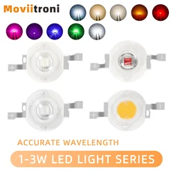 10 pz 1 W 3 W Lampada A LED Ad Alta Potenza Diodi Perline Bianco Rosso Blu Verde Giallo Viola Rosa RGB per Blubs Faretto Da Incasso Chip