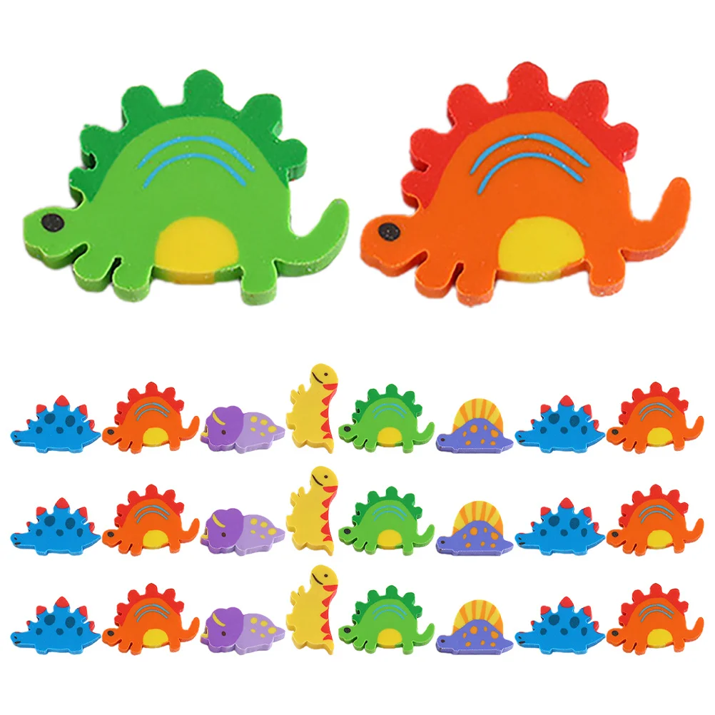 

120Pcs Animal Shaped Erasers Creative Dinosaur Design Cute Pencil Erasers for Children Learning Drawing Tools Kids Party Favors