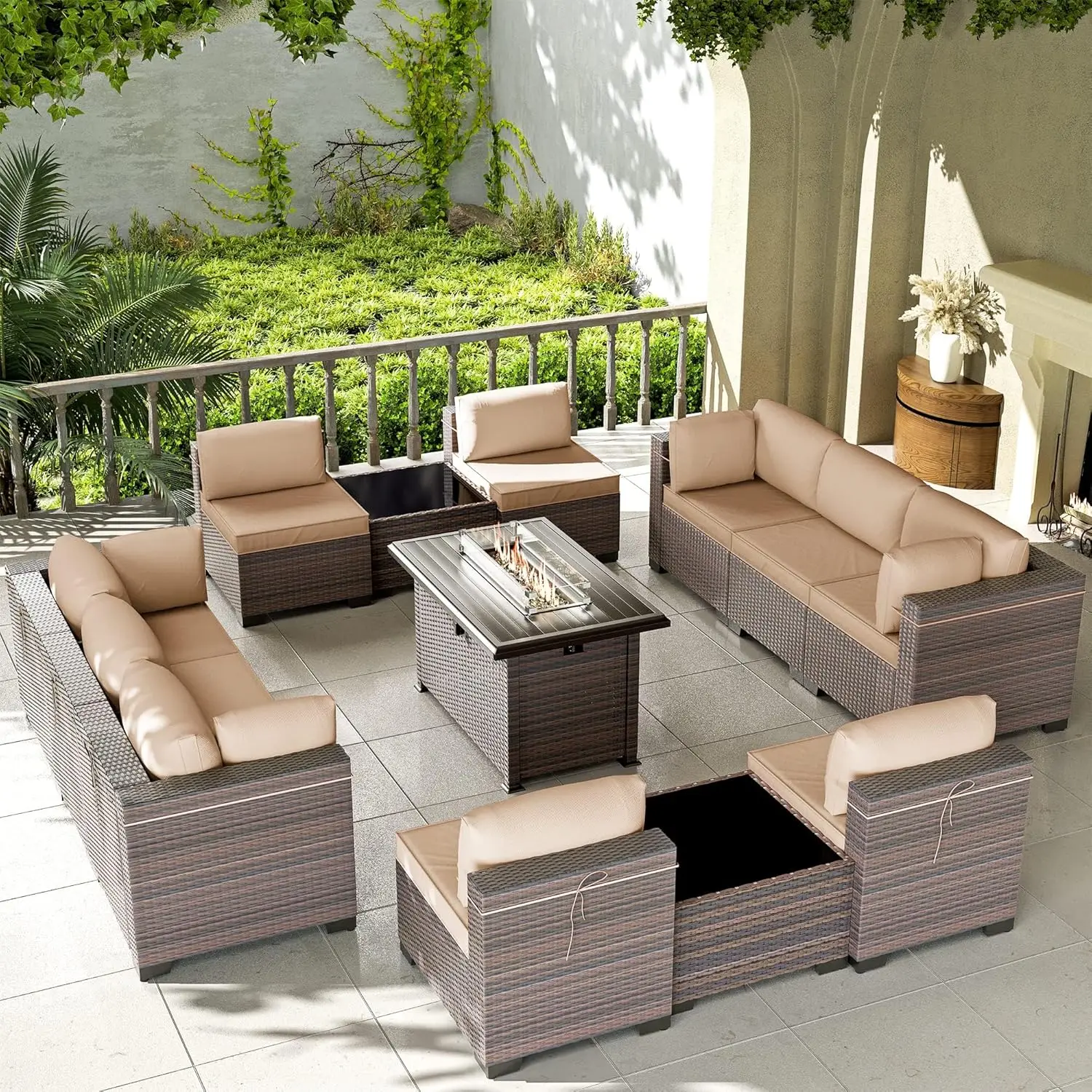 13PCS Outdoor Patio Furniture Set with 43