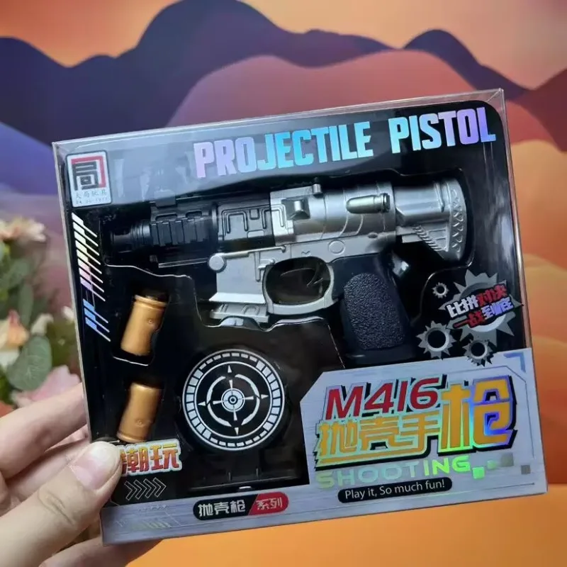 M416 Assault Rifle Toy DIY Free Assembly Soft Bullet Gun Cool Jumping Shell Perfect Outdoor Fighting Game Birthday Gift For Boys