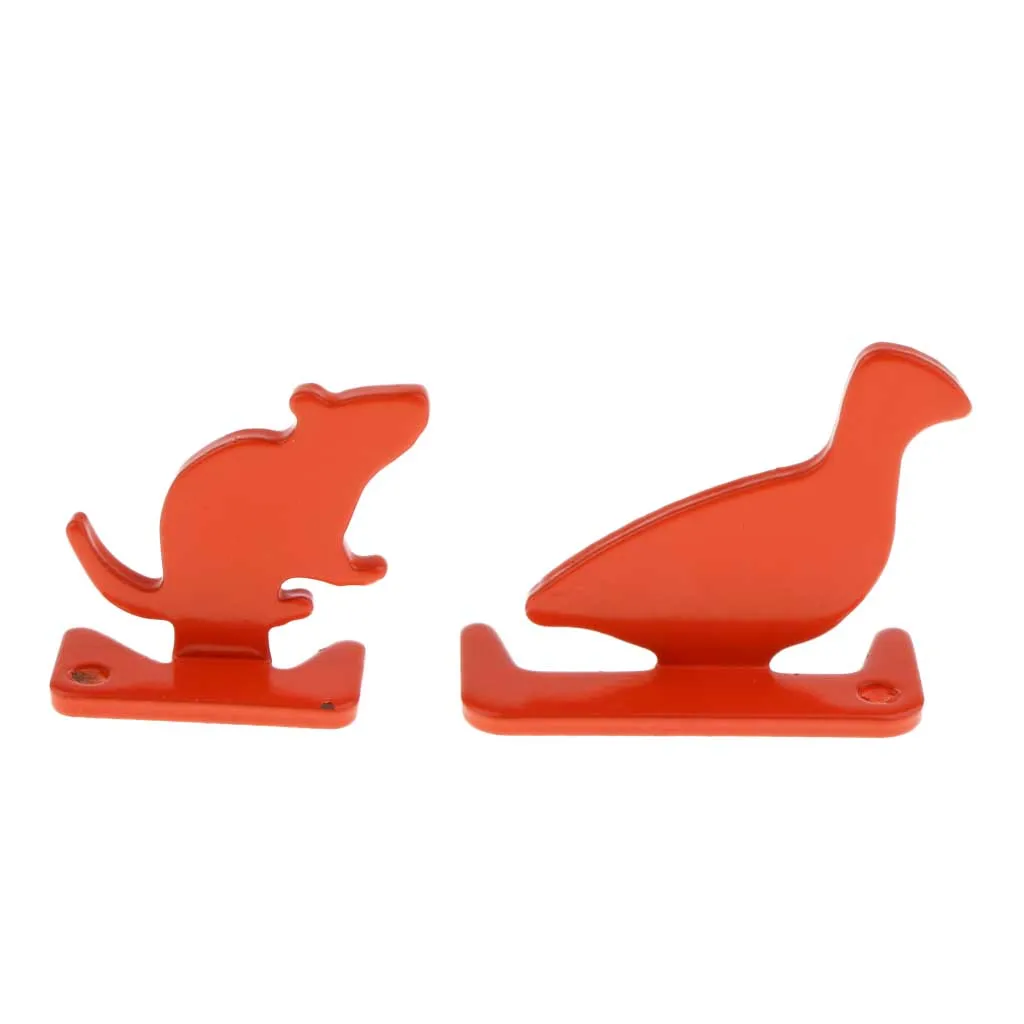

3D Animal Silhouette Carbon Steel Set Portable Mini Practice Target for Hunting Sports