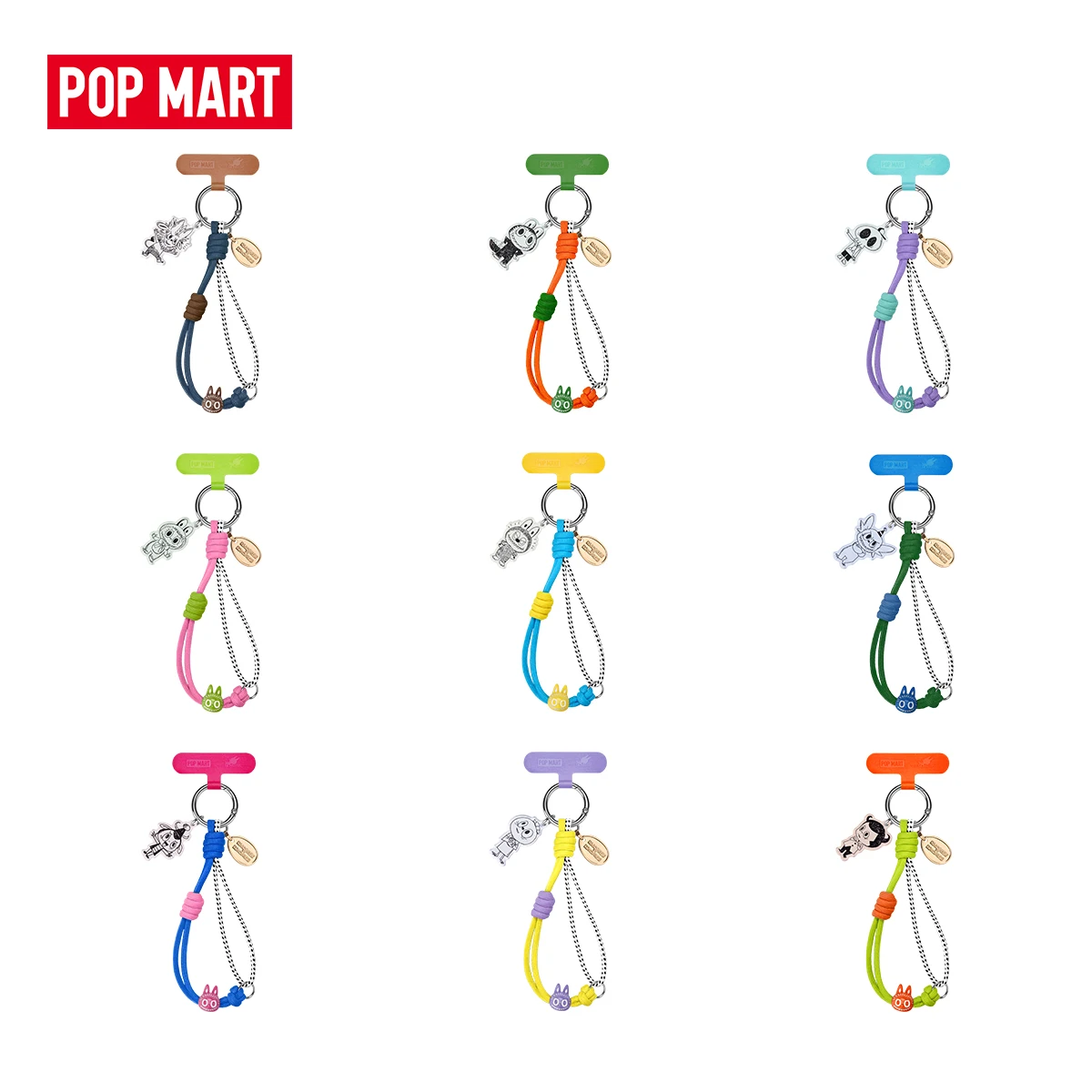 POP MART THE MONSTERS Seria z okazji 10-lecia - zawieszka do telefonu 1 szt./9 szt. POPMART Blind Box — 2