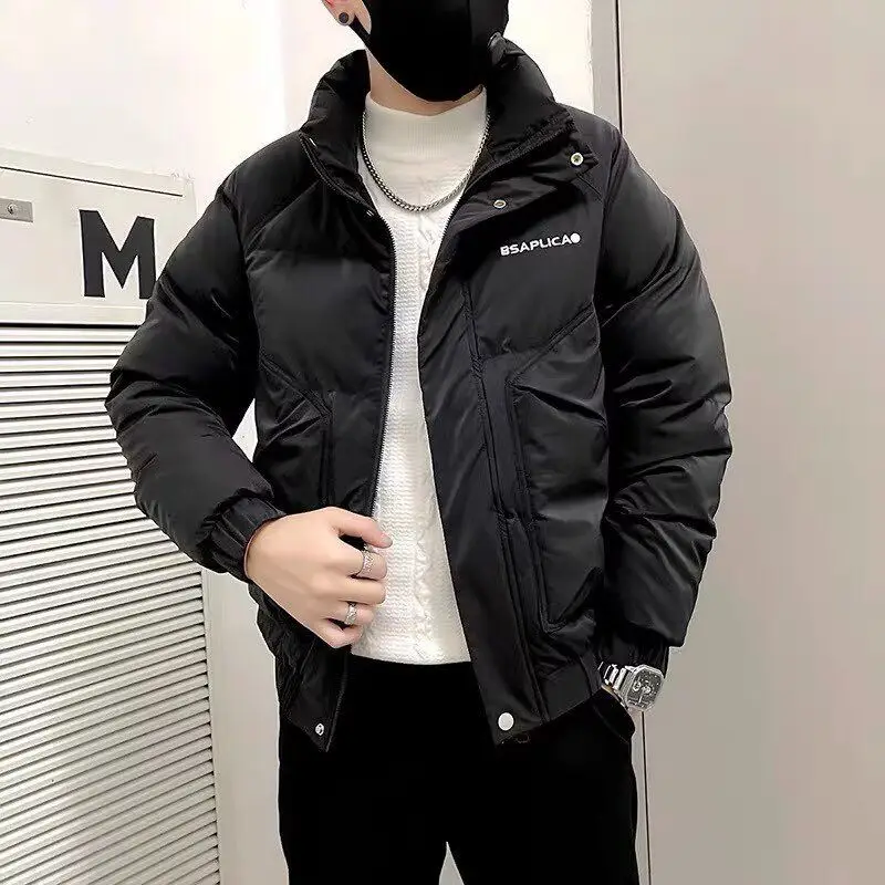 

Новая мужская зимняя куртка 2024 года: теплая, утепленная, повседневная, модная, с капюшоном, на полиэстеровой основе