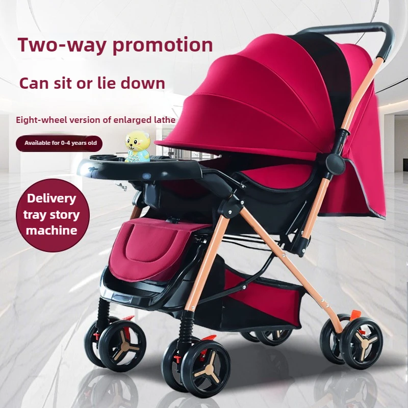 

Lightweight Umbrella Stroller for 0-3 Years, Reclining & Foldable Baby Pram for Newborns and Toddlers
