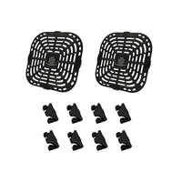 2PCS Air Fryer Grill Pans Replacement Parts for Instants Vortex Plus 6QT Air Fryers with Silicon Warfare