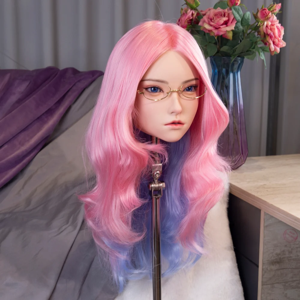 نموذج الرأس الأنثوي الجديد فائق البارد، نسخة 1:1 من نموذج رأس أنثى، رائع للغاية، مصنوع من مادة السيليكون، ناعم ومرن #3