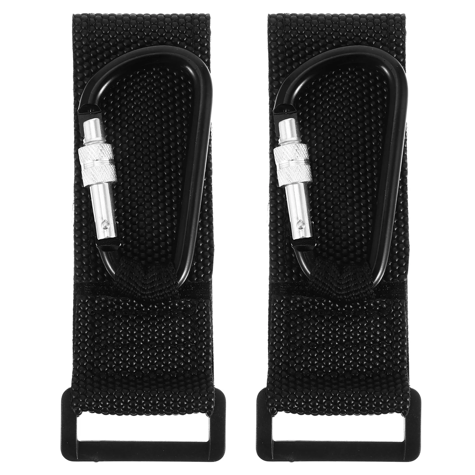 

2Pcs Heavy Duty Stroller Hook Premium PU Strap Pram Clip for Bicycles Cribs Traction Belts Convenient Carry Solution