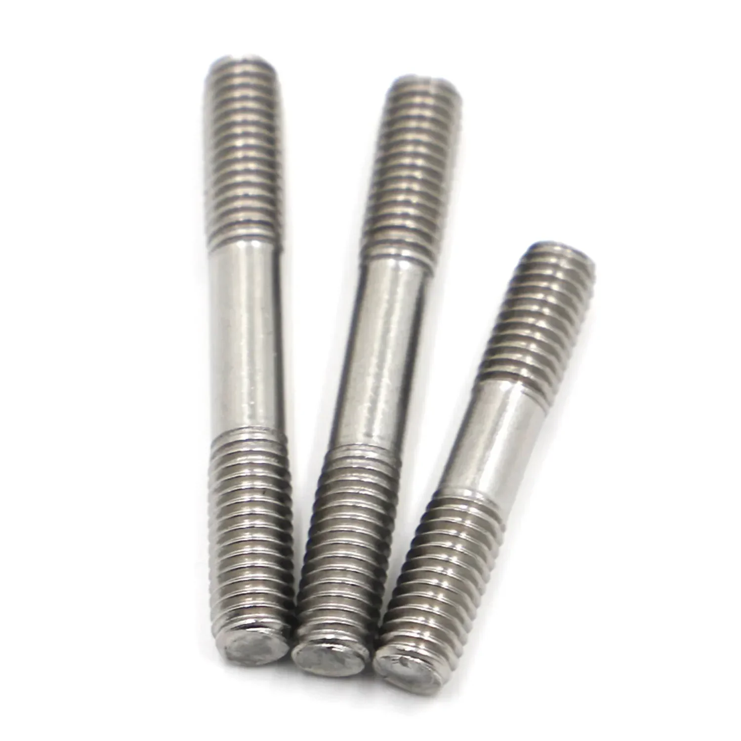 M3 M4 M5 M6 M8 304 Tornillo de perno de acero inoxidable Varilla de diente Perno de doble cabeza Perno Srod