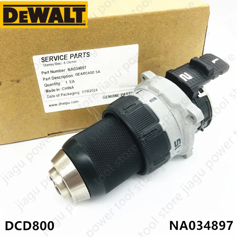 Redutor Box Transmissão Gearbox Acessórios para Ferramentas Elétricas Ferramentas Elétricas Parte Dewalt Dcd800 Dcd800d2t Na034897