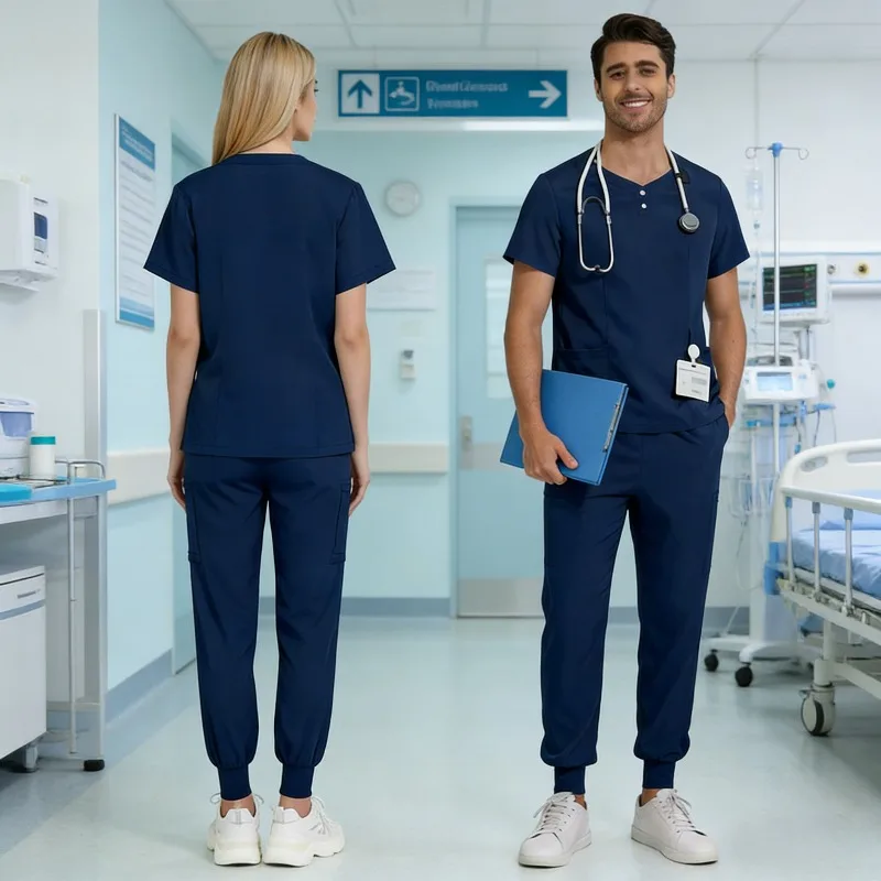 unisex-workwear-with-strong-practicality-suitable-for-hospital-medical-surgery-pharmacy-duty-and-beauty-institution-work