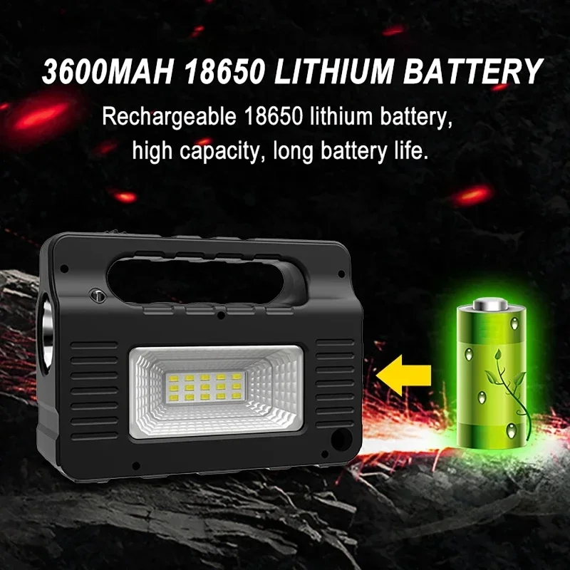 Outdoor Portable Solar Lighting System Power Generator 6W Solar Panel 3 LED Bulbs Emergency Solar Power Bank for Home Camping - view 2