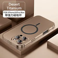Metal Frame Phone Case For Iphone 13 12 14 15 16 Pro Max Plus Luxury Aluminum PC Back Panel Phone Cover For IPHON 15 16 Promax