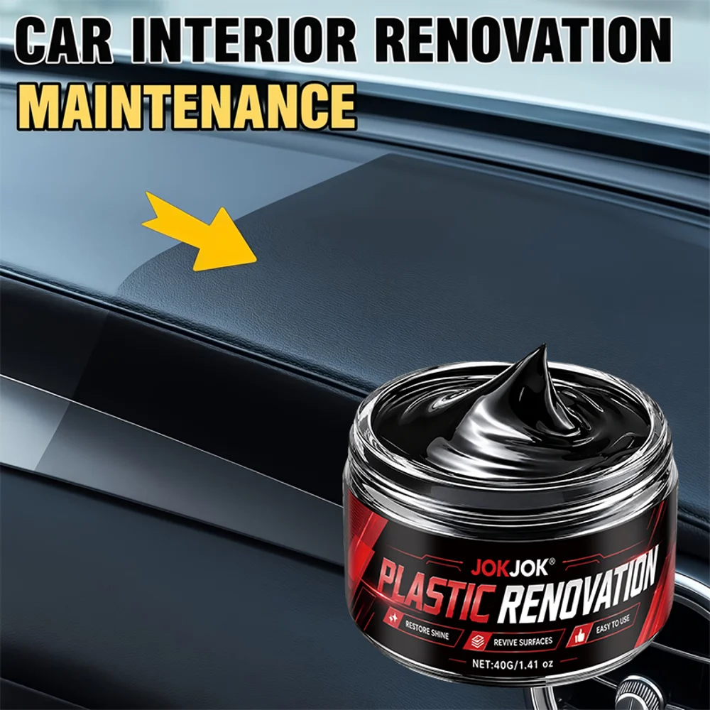 Car Plastic Repair Agent——Polishing Wax for Interior and Exterior Plastic, Scratch Repair and Anti-Aging Paste
