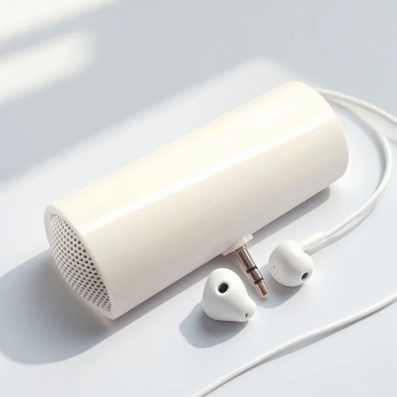 

Speaker 3.5Mm Plug-In Phone Speaker Portable Stereo Sound For Phone Tablet Mp3 White Lightweight Audio Device