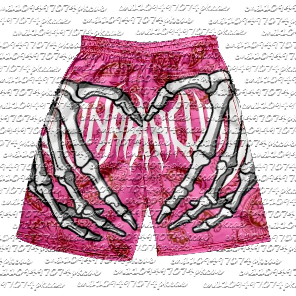 

Summer Men Skull Shorts Adult Kids Training Multicolor Shorts Boys Sports Breathable Shorts Adult Hip Hop Short Pants Streetwear
