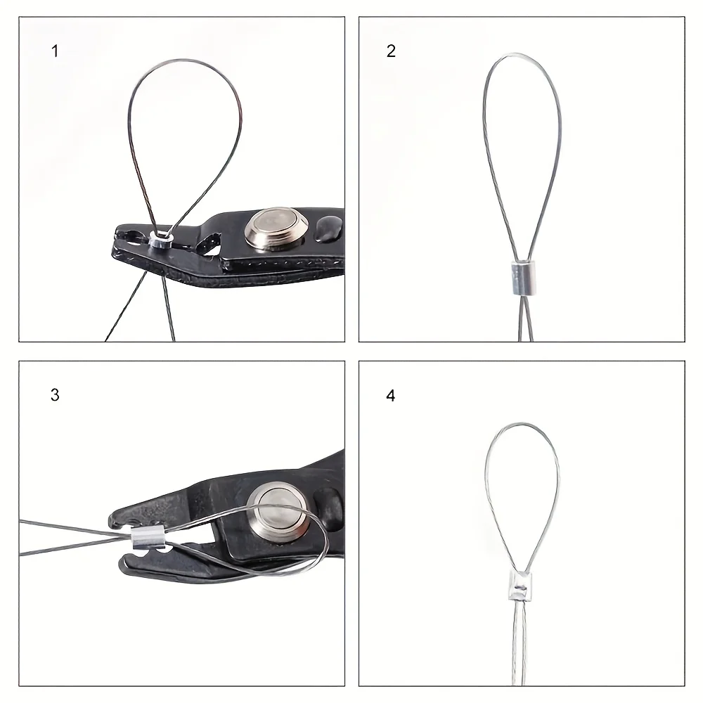 Black High-Grade Carbon Steel Bead Crimping Pliers, Positioning Pliers, Hair Pliers, and Open Ring Jewelry Making Pliers