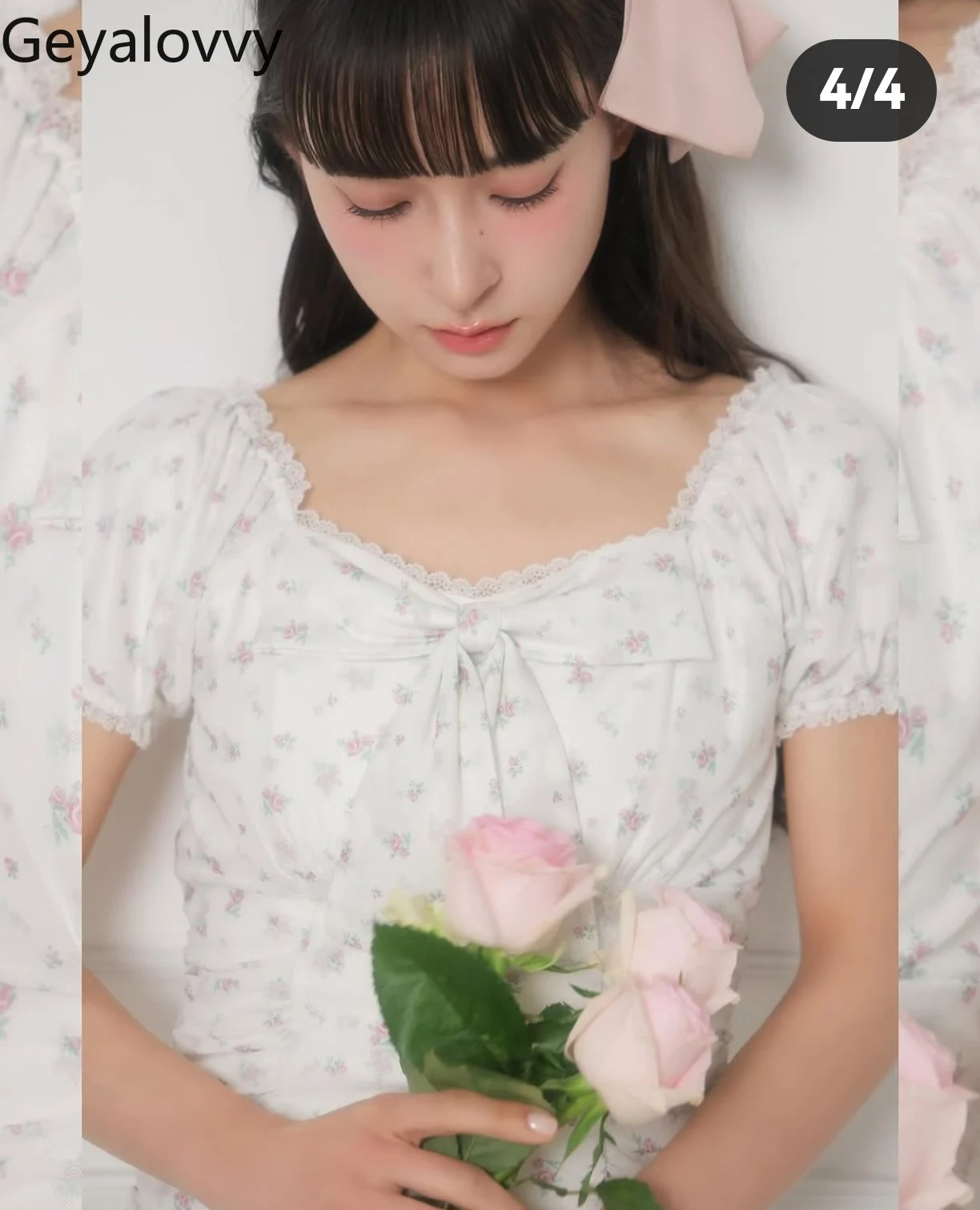 

Новая летняя блузка во французском стиле с квадратным вырезом и короткими рукавами, милая блузка для девочек, универсальная облегающая короткая рубашка с бантом для женщин