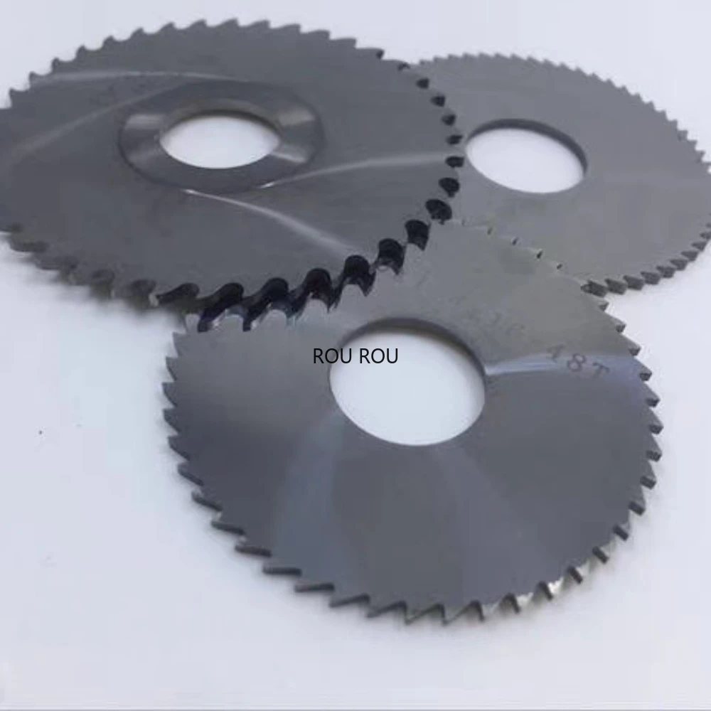 40/50/60/75/80mm 1/3pcs Solid Carbide Circular Saw Blade Milling Cutting Tool Diameter  Slotting Cut Discs Tungsten Steel