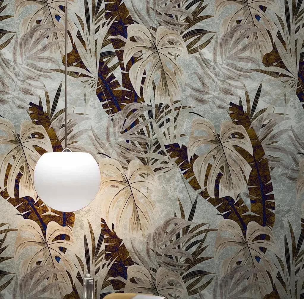 custom Vintage tropical plants Wallpaper Modern wallpapers for living room decoration Bedroom Home Decor art mural Wall Sticker