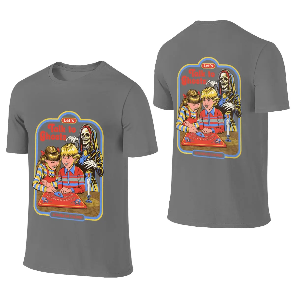 Let S Talk To Ghosts Sports Reversible T-shirt American Street Trendy And Personalized Short Sleeve