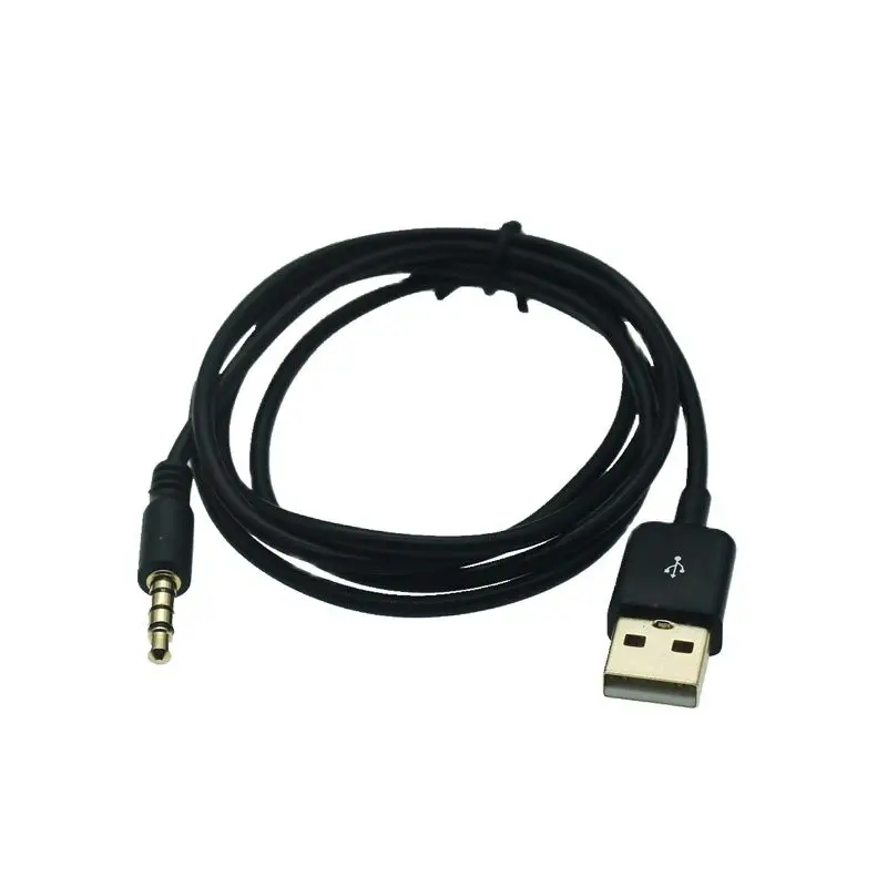 USB do 3.5mm męski kabel USB A do 3 5 Jack AUX przewód przejściowy zestaw słuchawkowy z głośnikiem pulpit PC TV samochodowe Stereo pomocnicza linia