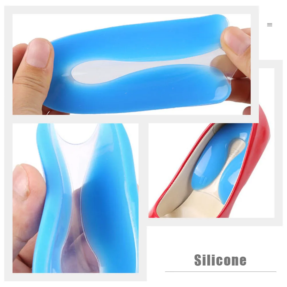 

2Pairs U-Shaped Heel Pads Foot Care Inserts Shock Absorption Lightweight Comfortable Walking Pain Relief U-Shaped Heel Pad