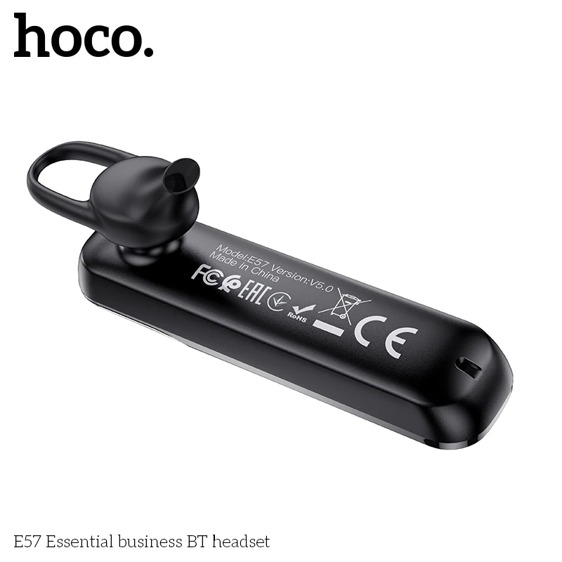 HOCO E57 Business Bluetooth Headset Wireless Car Handsfree Headphones with Mic Hi-Res Audio Earphone For iPhone Xiaomi Samsung - Image 3