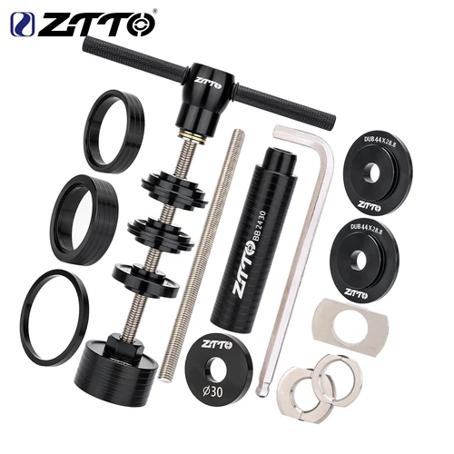 ZTTO-herramienta de instalación de rodamiento de soporte inferior de bicicleta, herramienta de instalación para bicicleta de montaña y carretera BB Press Fit 24mm 30mm BB86 BB30 BB92 PF30 DUB, Kits de reparación