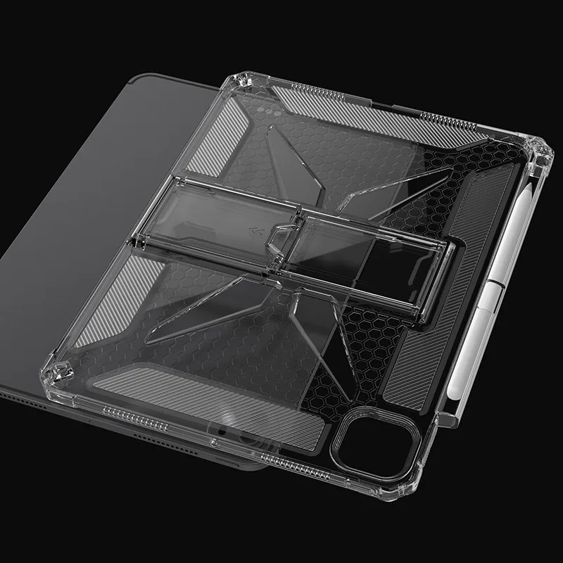 

For iPad Pro 13 Case M5 2026 Air 11 M4 M3 M2 with Pen Holder Clear Cover For iPad 10 11th A16 2025 10 9 Air5 4 3 10.5 7/8/9 10.2
