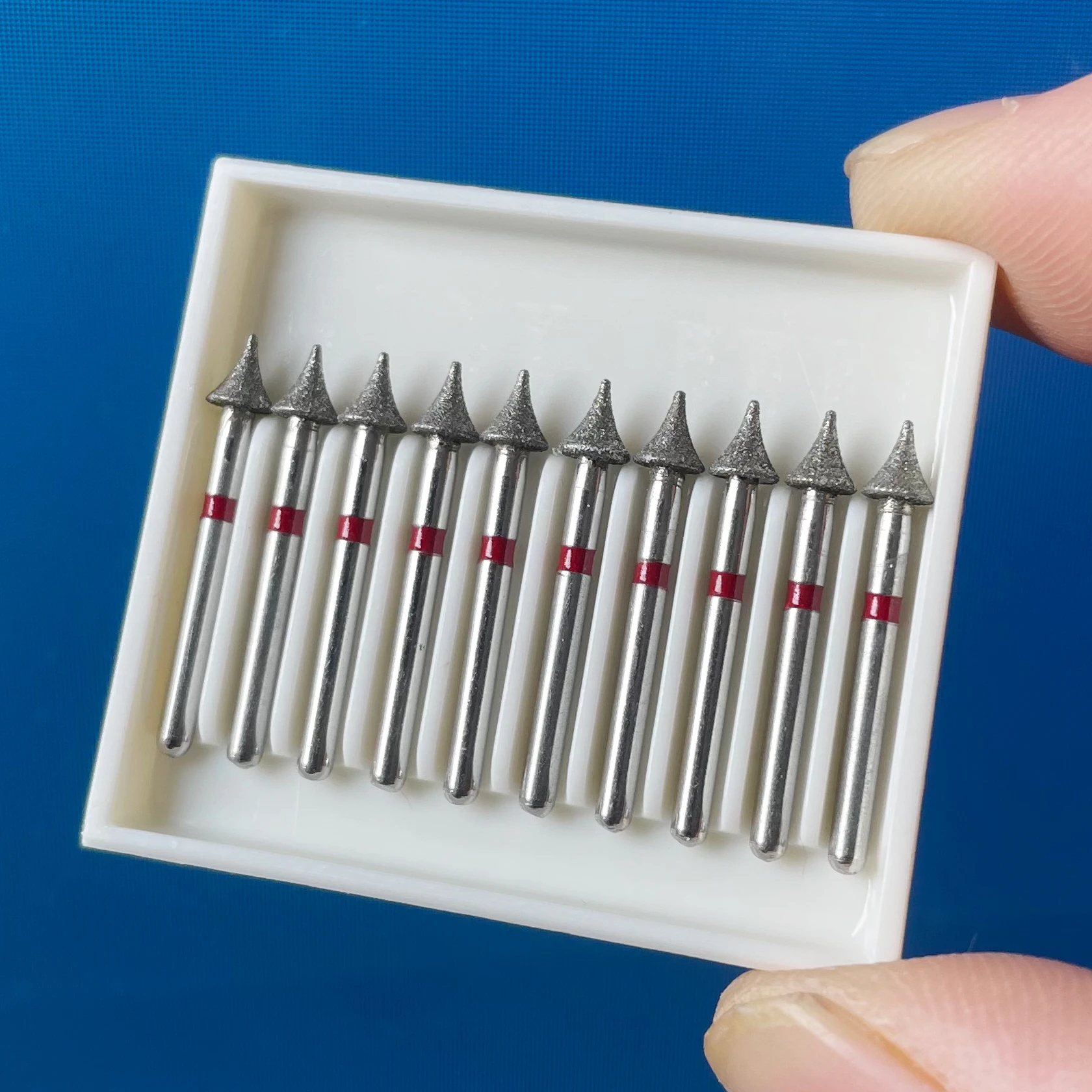 10 шт./кор., стоматологические алмазные боры, ортодонтический межпроксимальный набор для уменьшения эмали для высокоскоростной резки, шлифовки, полировки