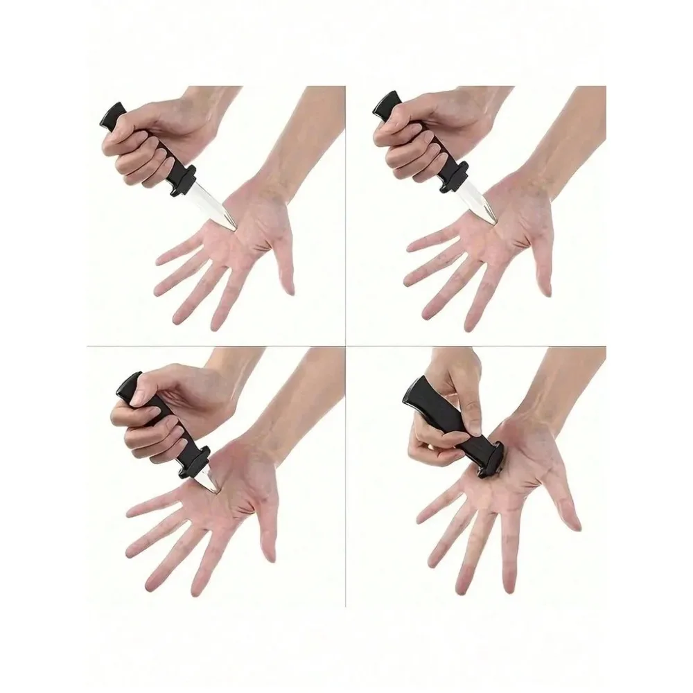 Magic Props Toys Tricky Toys Clown Magic Plastic Telescopic Knife Clown Prank Prop Knife Horror Trick Fake Funny Mother's Day