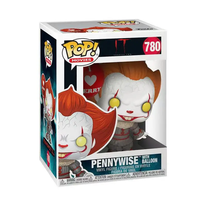 مجموعة نموذج دمية Funko Pop الأصلية مرحبًا بكم في Derry 1748 Pennywise مناسبة للأولاد والبنات كهدية