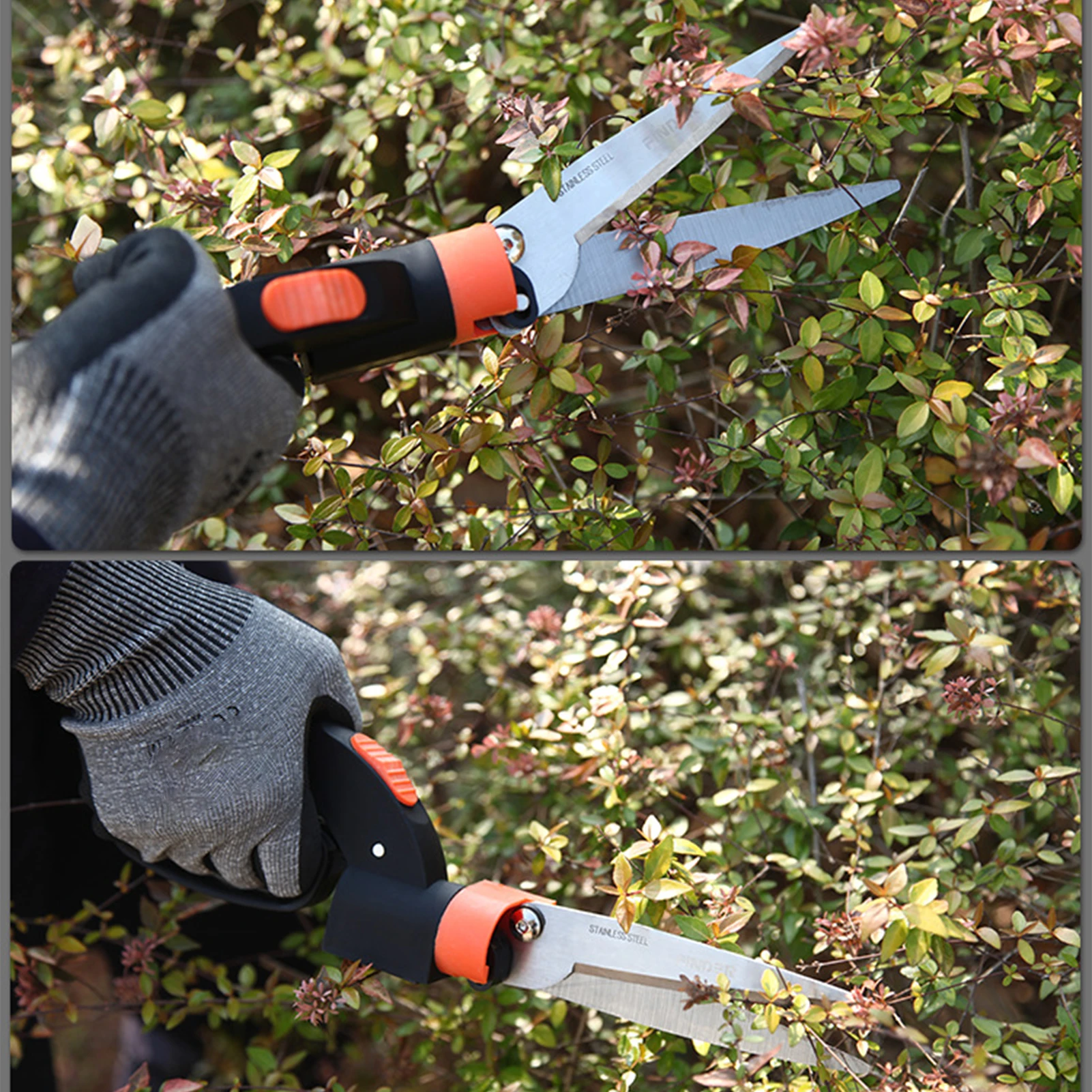 

Ferramenta Gardening Pruning Shear with 360 Degree Rotating Cutting Head, Garden Grass Shears, Rotary Garden Rasen Trimmer Tool