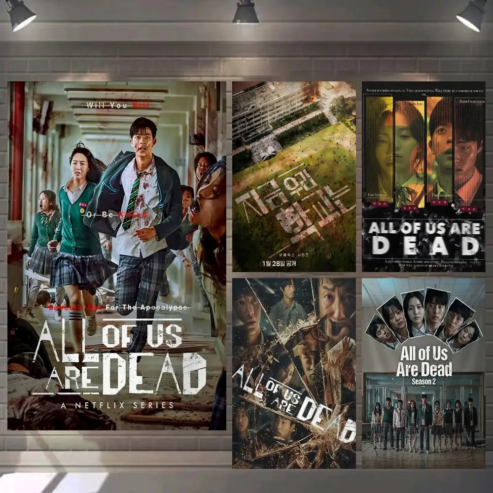 All Of Us Are D-Dead T-Thriller Tapestry Microfiber Background Art Decor For Living Room Bar Garden Outdoor Festival Wall Deco