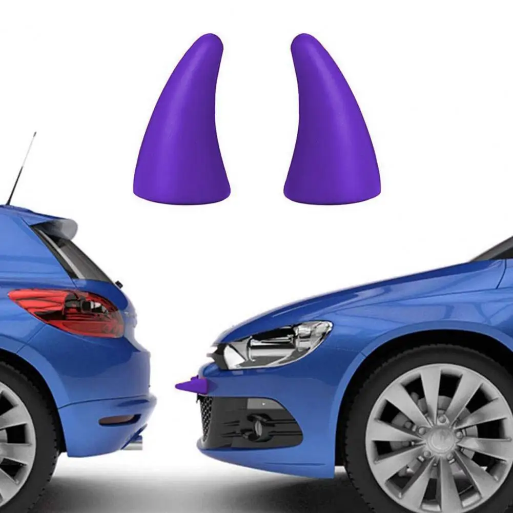 Visual Impact Car Decoration 3d Devil Horn Car Sticker Set for Front Rear Bumpers Automotive Roof for Halloween for Car