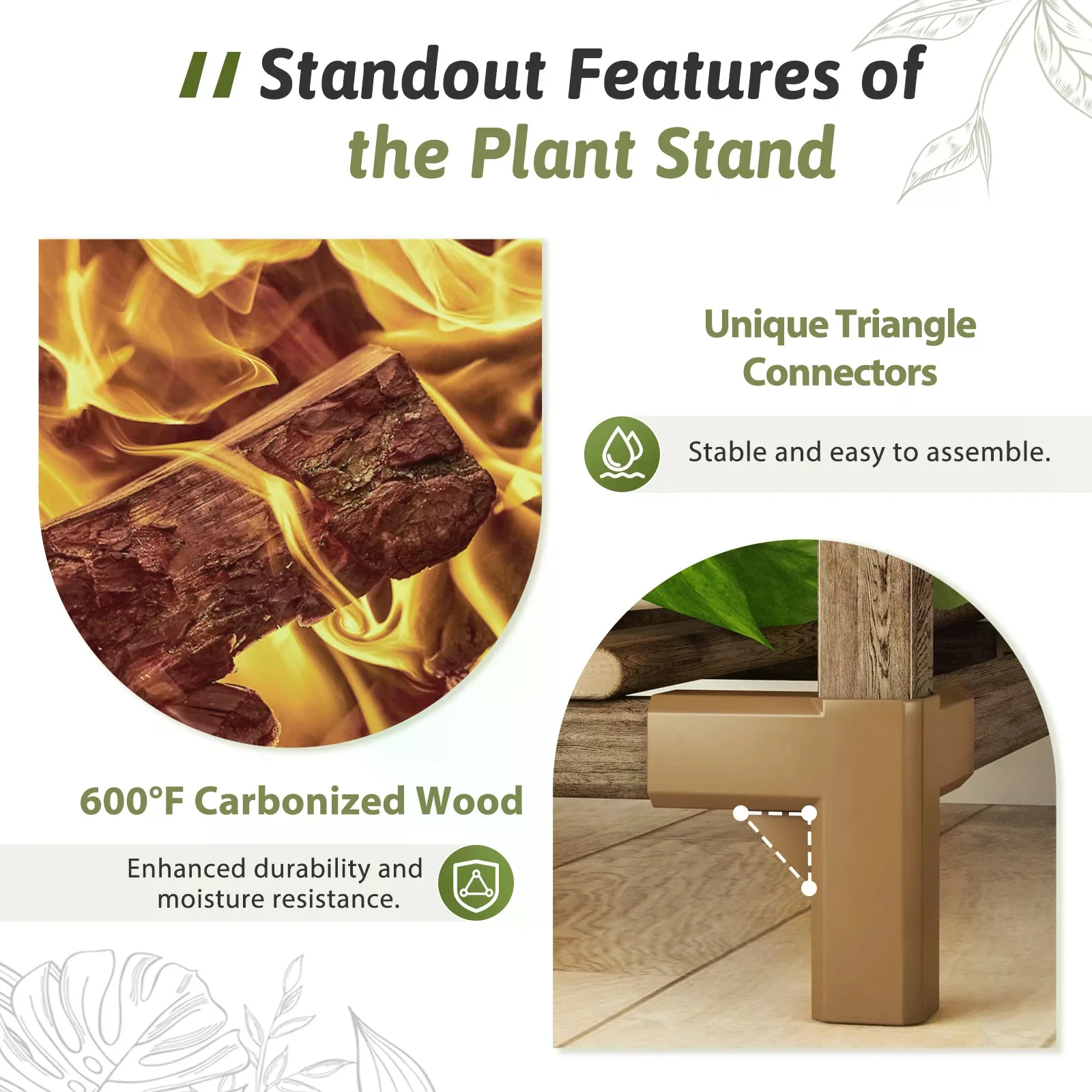 Large Plant Stand Indoor Outdoor 63" Tall Plant Shelf For Plants 14-Tier Large Plant Sheves For Living Room Heavy Duty Plant Rack Garden Balcony Patio Hanging Planter - view 4