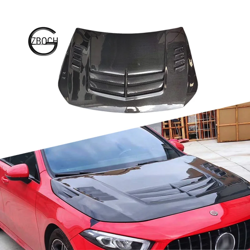 

Car W177 Carbon Fiber Engine Hood for Mercedes Benz W177 C118 a Class A35 A45 Hatchback Sedan 2019-2023 Carbon Fiber Bonnet