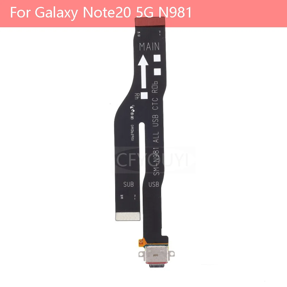 For Samsung Galaxy Note20 5G N981 Note20 Ultra N986 USB Charging Port Flex Cable Replacement