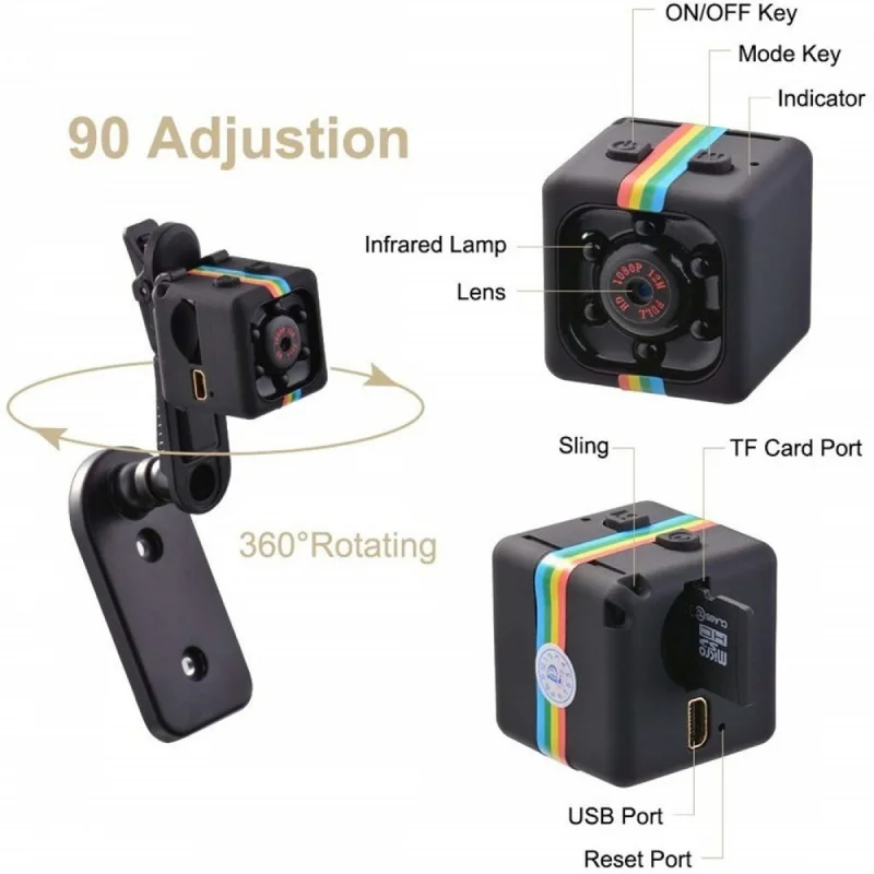 Mini fotocamera SQ11 originale 1080p HD Micro Camera 30 Frame Action videocamera sport DV Outdoor Gopro Night Vision Smart Home