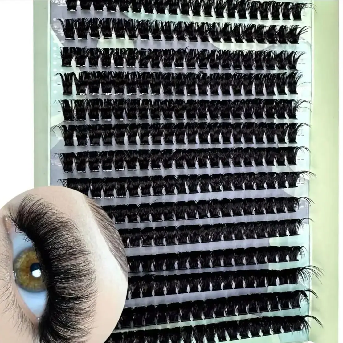 Cluster Eyelash Extension 160/266 Bundles 10D/80D Natural Style Individual Eyelashes Handmade Eyelash Bundles 3D mink Lashes