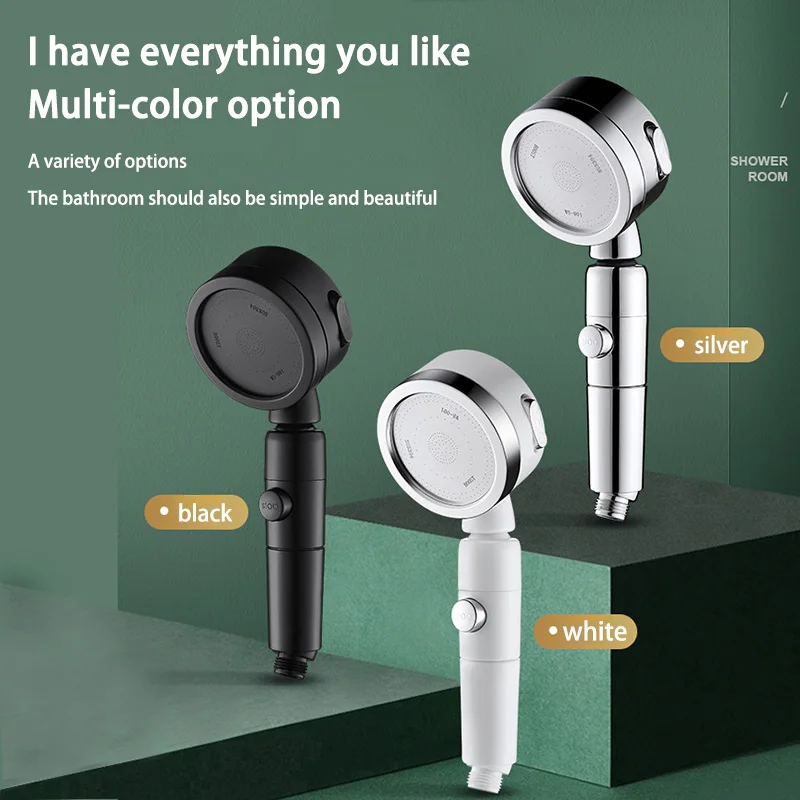 Midea 3 Modes High Pressurized Shower Head  Adjustable Water Saving Nozzle Handheld Shower Nozzle Household Shower Accessories