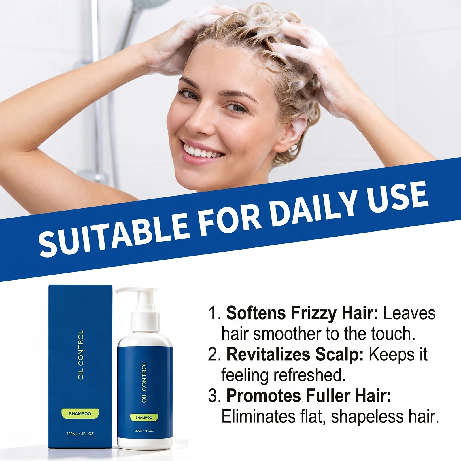 Volumizing Shampoo Refreshing Scalp Care Nourishing Cleanser For Fine Flat Hair Lightweight Formula Gentle Daily Use Fresh Scent