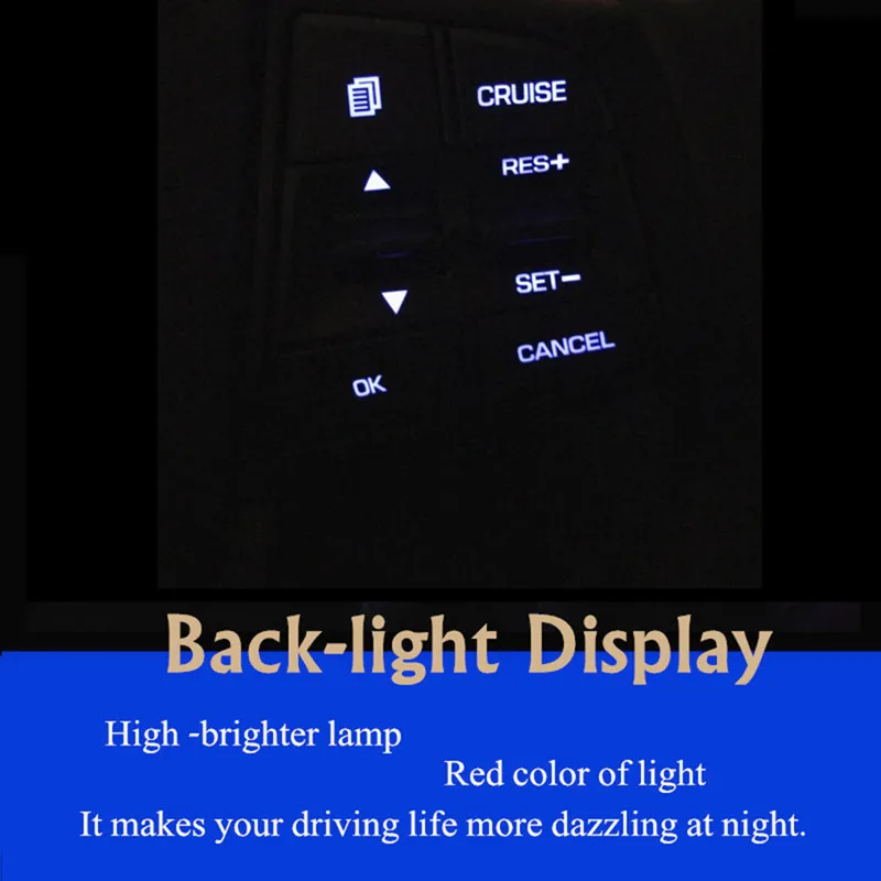 

BINGWFPT Cruise Control Buttons Remote Control steering wheel button switch For Hyundai ix25 Creta 1.6 2.0 2016-2019