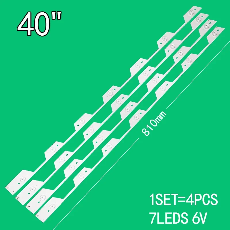 

For new 4Pcs/SetTCL40 inch 7 lamp TMT-40E5800-4X7-3030C-7S1P 4C-LB4007-HR2 4C-LB4007-YHEX1 TCL L40E5800A-UD D40A620U 40HR330M07